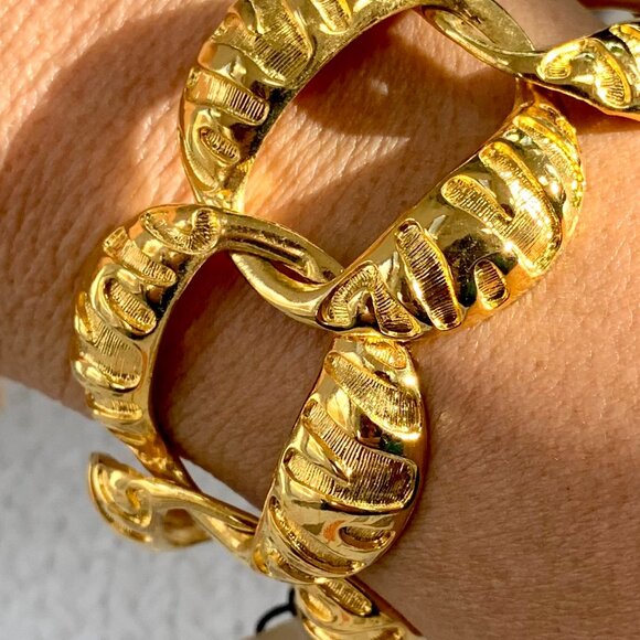 Vtg ANNE KLEIN Chunky Bracelet - Picture 6 of 11